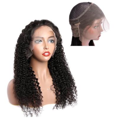 China Curly Wave 100 Cuticle Aligned Human Hair Lace Wig , Curly Wave 360 ​​Degree Lace Frontal Wigs Hair for sale