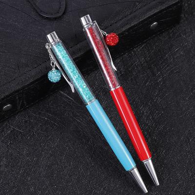 China Promotional Girls Pen Zeamor Beautiful Gifts For Twist Ballpoint Pen Crystal Pens With Phone Active Stylus for sale