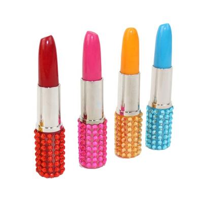 China Cute Action Pen Zeamor Promotional Mini Twist Cute Kids Love Lipstick Pen With Plastic Logo for sale