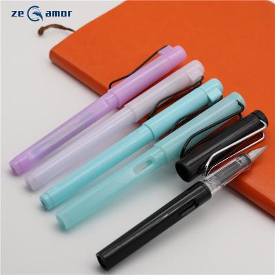 China Student Zeamor Penne Stilografiche Best Selling Water Fountain Pen For Christmas Gifts Classic Plastic Fountain Pen With Inks for sale