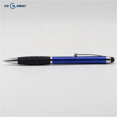 China 2-1 Custom Logo Bulk Stylus Pen Zeamor Gift Promotion Ballpoint Pen Plastic Active Printing Stylus Pen OEM for sale