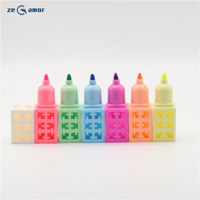 China Zeamor Handsome Zeamor Custom Stackable Pad Marker Multi Colored Pen For School Supply Students Multi Colored Desk Novelty Stackable Pad for sale