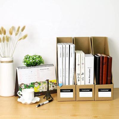 China 2021 Eco-Friendly Zeamor Amazon Top Selling Paperboard Kraft Paper Book Folders Case Folder Eco Friendly Desk Organizer for sale