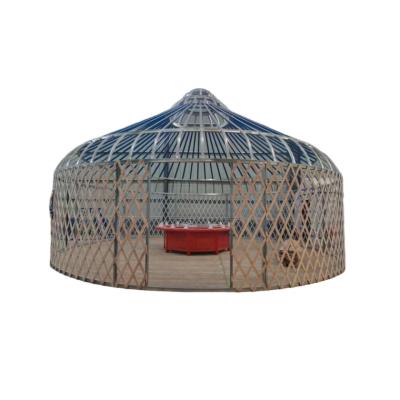 China Wind Proof Waterproof Windproof Canvas Prefab Fabric Mongolian Yurt Tent For Sale Mongolian Yurt Tent 11M for sale