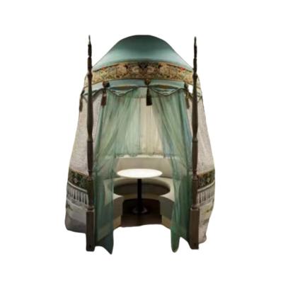 China Luxury Baked Lacquer House Doran Yurt Painting Square Steel Frame Mongolian Sale for sale