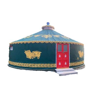 China Wind Proof Winter Waterproof Extra Large 13M Mongolian Home Yurt Tent Luxury Mongolian Home Tent Used For Tent for sale