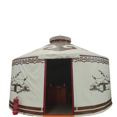 China Wind proof waterproof 6 meter luxury mongolian yurt tent mongolian outdoor home yurt tents for sale