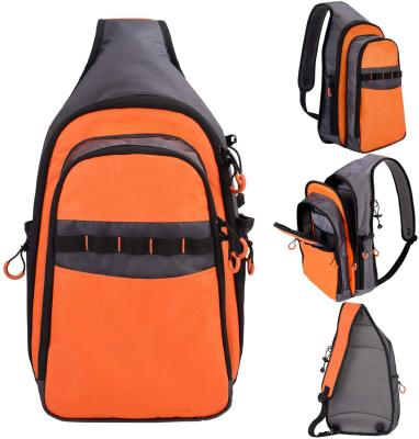 China Fishing Backpack Men Sling Bag Outdoor Sling Bag Fishing Tackle Bag Cross Body Light Weight Single Body Waterproof Fishing Backpack For Fishing Hiking for sale