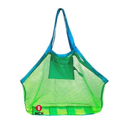 China 2018 Wholesale Portable/Foldable Mesh Beach Necessaries Kids Toys Tote Bag Perfect For Holding Amazon Beach for sale