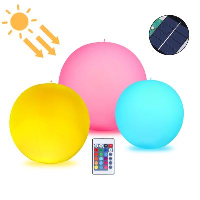 China Hot Sales IP68 Patio Waterproof 4 Flashing Modes 16 Colors LED Remote Control Floating Solar Pool Lights For Swimming Pond for sale