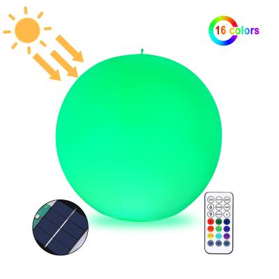 China Patio Waterproof 14 Inch IP68 LED Swimming Pool Remote Control Solar Floating Lights For Garden Swimming Pond for sale