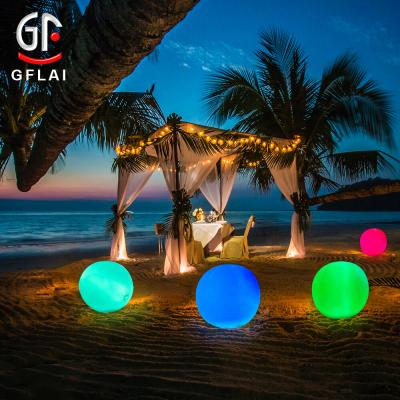 China Toy GFLAI LED Pool Inflatable Floating Beach Ball For Outdoor for sale