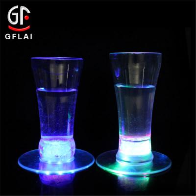 China Viable Hot Sale Weight Activated Barware Color Changing LED Coaster Sticker for sale