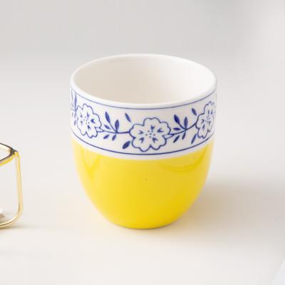 China WEIYE 225ml Viable Chinese Porcelain Tea Cup Cup Style Ancient Color Glazed Ceramic Tea Cup for sale