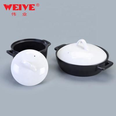 China Durable Wholesale Durable WEIYE Porcelain Soup Pot With Lid Stoneware Tureen For Kitchen for sale