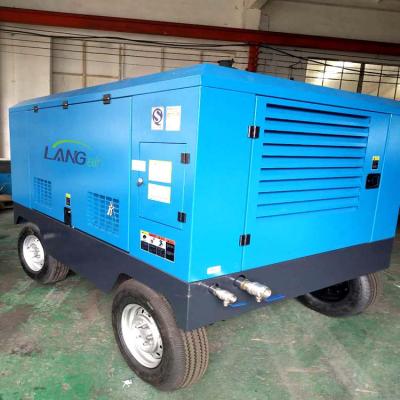 China Lubricated Electric Screw 13 Bar Air Compresor Portable Compressors Used For Road for sale