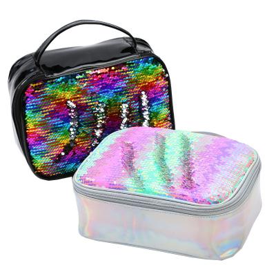 China Fashoion Fashion Sequin Makeup Bag With Makeup For Woman for sale