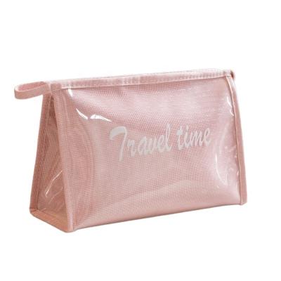 China Fashion 20 FW Pink Color Envelope Shape Cheap Makeup Bag Travel Create A Makeup Bag for sale