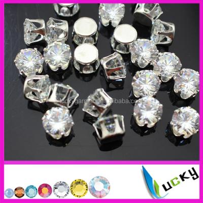 China NEW Pointback 2016 Billion Style Cutouts Fancy Point Crystal Back NO Rhinestone Foiled Back With Silver Claw Settings for sale