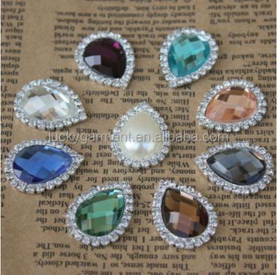 China 2014 New Design Flat Back Lead Free Wholesale Pearl Crystal Buttons for sale