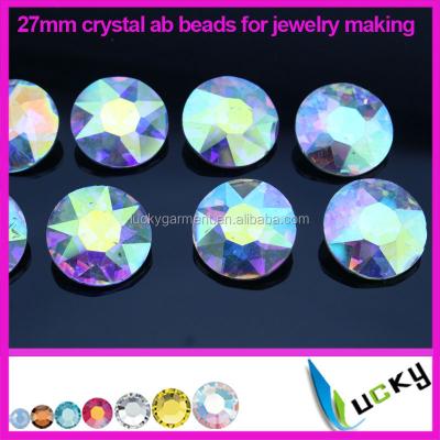 China Bling 27mm lead free ab crystal stone wholesale crystal rivolis for rhinestone jewelry making drop shipping for sale