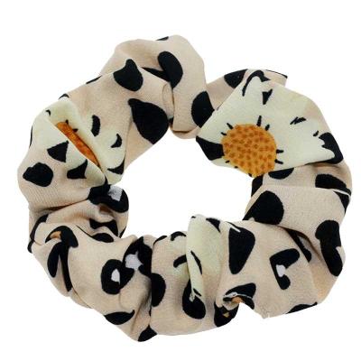 China Soft Elastic Chiffon Custom Hair Bands Velvet Scrunchie Sublimation Satin Hair Scrunchies Wholesale For Girls Women for sale