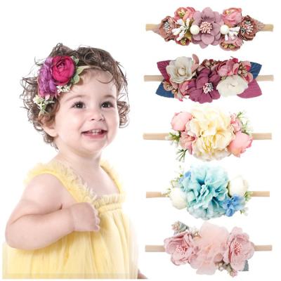 China Soft Women Polyester Rabbit Ears Headband for sale