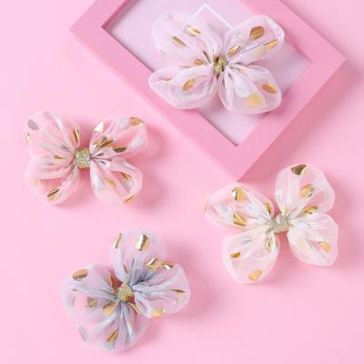 China Environmentally friendly hairpin wholesale hairpin salon hairpin European and American popular flower to girl for sale