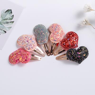 China Korean fashion cartoon hair clips for babies love cute heart shape barrettes alloy fashion kids hairpins hair accessories 2021 for sale