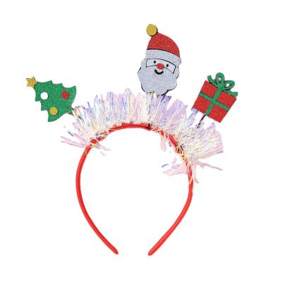 China Girl hair decoration new fashion and cute Christmas elk big antlers shaped children's hair circle for sale