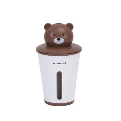 China Cute Small Cool Bear Mini Air Mist Maker Portable Handheld Ultrasonic Humidifier USB for sale