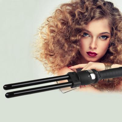 China Gladay Salon Use Magic Hair Curler Barrel Curling Professional Hair Curler Double Hair Clips Salon Use Magic Hair Curler for sale