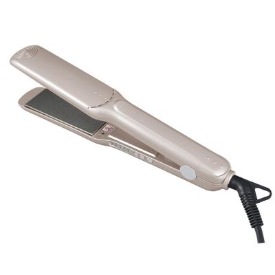 China Outdoor Hot Selling Fashion Household LED Nano Hair Straightener Titanium Hair Flat Iron for sale