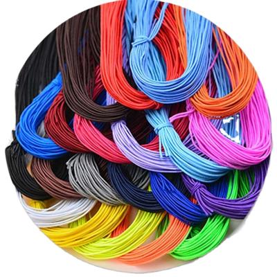 China High Quality Round Elastic Band 2.5mm Colorful Rubber Band Around Elastic Elastic Line DIY Rope Elastic Band Sewing Accessories for sale