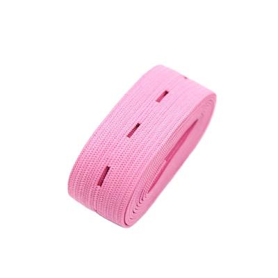 China DIY Elastic Sewing Accessories Button Hole Knit Adjustable Rubber Bands Ribbon Webbing Elastic Band for sale