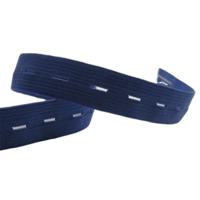 China 15/20/25mm Viable Sewing Accessories DIY Button Hole Knit Elastic Bands Ribbon Band Webbing for sale