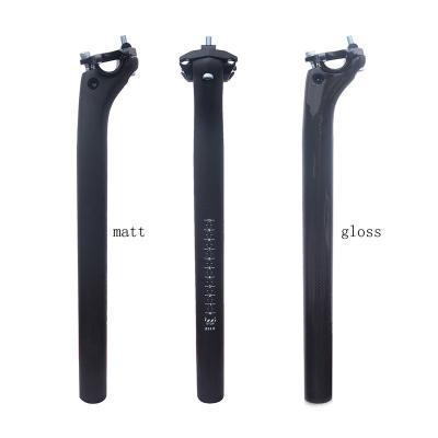 China OEM mtb bike seatpost carbon fiber road bike seatpost mountain bike mountain bike suspension seat post 27.2 30.8 31.6 350 400mm As333 for sale