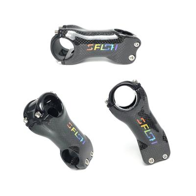 China SFISH MTB Stem Carbon Fiber Stems For Road Bike Fork 28.6mm Fork 3K Carbon Roadbike Glossy Stem 70/80/90/100/110/120/130mm S254 for sale