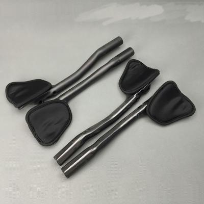 China Road Bikes OEM Rest Bar Carbon Aerobars Road Bike TTT Bars TT Handlebar Aero Carbon For Cycle for sale