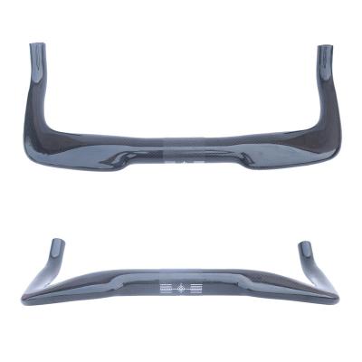 China Road Bikes OEM All Carbon Fiber Aircraft Grip Road Bike Rest 3K TT Handlebar Fixed Gear Bicycle Handlebar Horn Grip Cycle Parts for sale