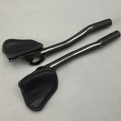 China Road Bikes OEM Rest Bar Carbon Aerobars Aerobars Carbon Aerobars Road Bike TTTT Integrated Handlebars 3K Bicycle Bars 3K Handlebar Carbon For Cycle for sale