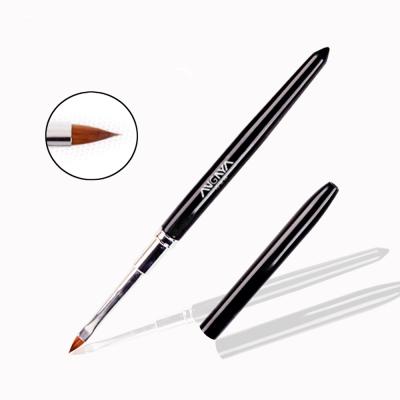 China ANGNYA NAIL Beauty Kolinsky Free Samples 3D Hair Triangle Tip Nail Brush for sale