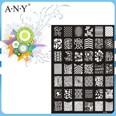 China DIY Nails Nail Art Care Design Tool Stainless Metal Stamping Nail Picture Plate for sale