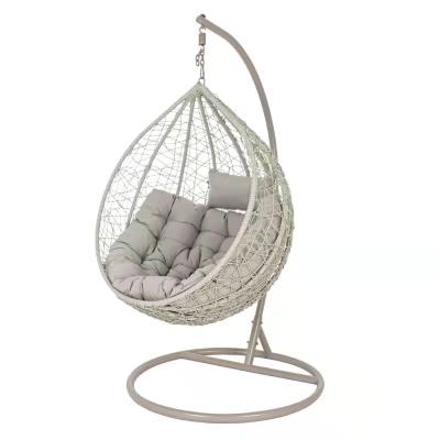 China Australia Hot Sale Single Seat Egg Rattan Swing Chair Durable Wicker Hanging Chair for Indoor Outdoor for sale