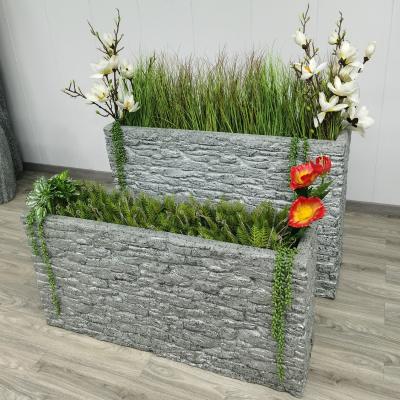 China High Quality Corrosion Resistance OEM Flower Pots FRP Planter Fiberglass Flower Boxes For Wholesale for sale