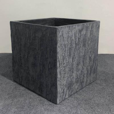 China Plant eco-friendly simple square flowerpot fiberglass flowerpot decoration Nordic home for sale