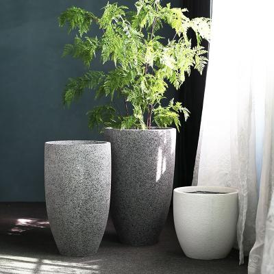 China Nordic Europe flowerpot decoration fiberglass flower pots planter outdoor indoor plants for garden home for sale