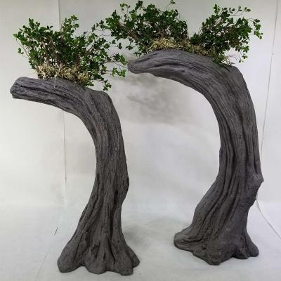 China Modern Unique Decoration Office Home Decoration Fiberglass Flower Pot Landscape Design Planter Plant Indoor Indoor Outdoor Pot for sale