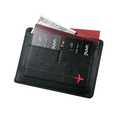 China ENGLAND STYLE 3D Logo Soft Touch Travel Leather Checkbook Credit Card Sublimation Passport Cover Holder for sale