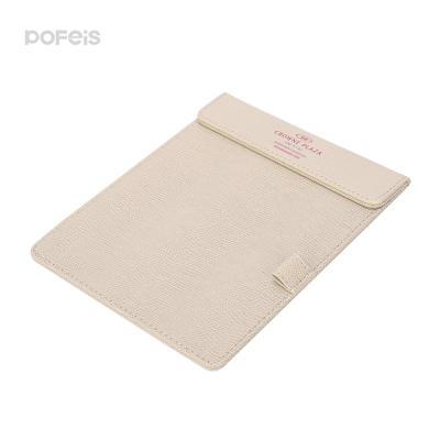 China Magnet Notepad Holder Hotel Check In Signature Panel Magnet Notepad Holder Guest Room A4 PU Leather Paperweight Clipboard for sale